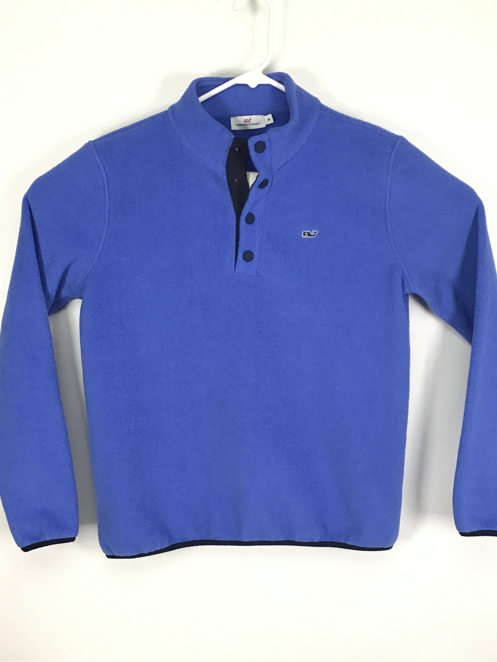 Vineyard Vines long sleeve snap button fleece pullover medium